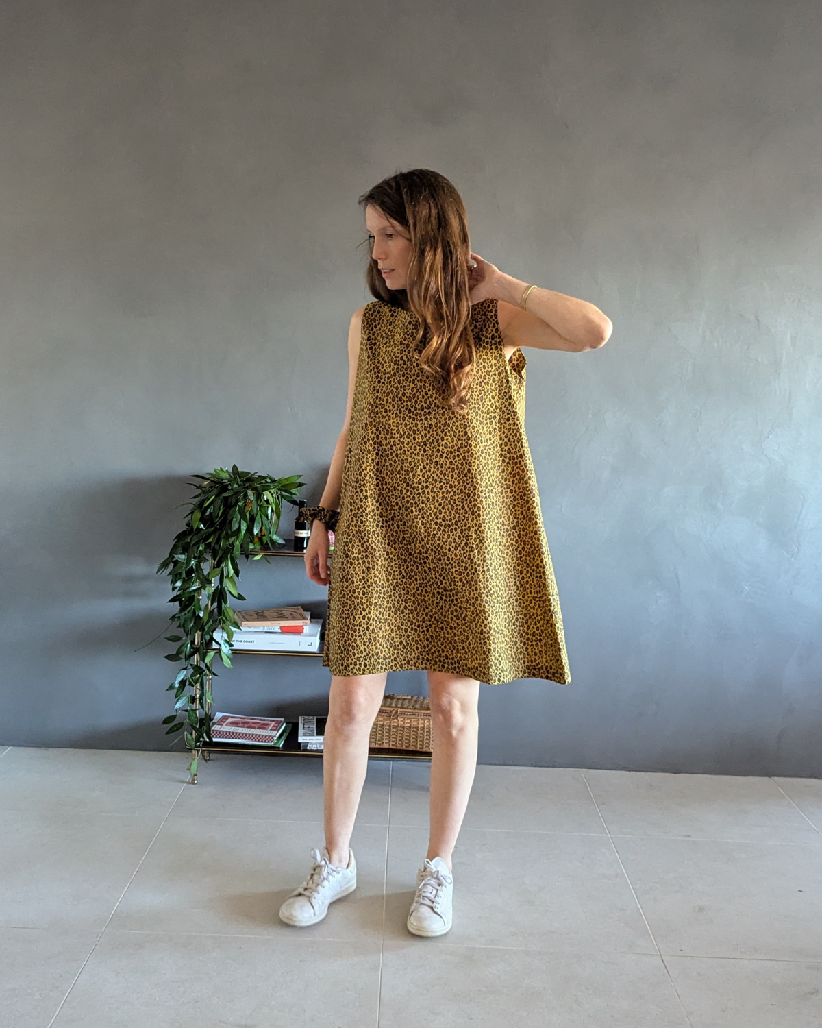 !! NEW !! Women : La robe Brigitte léopard 100% coton