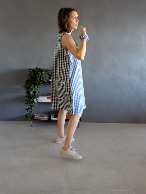 !! NEW !! Women : La robe brigitte en vichy bicolore 100% coton