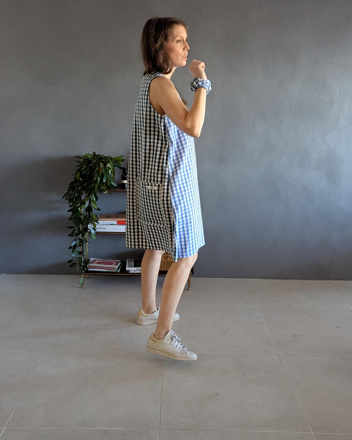 !! NEW !! Women : La robe brigitte en vichy bicolore 100% coton