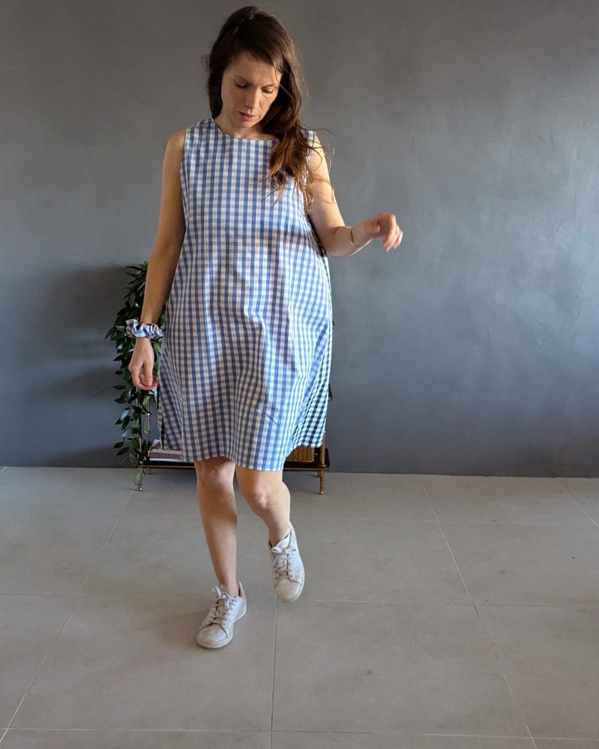 !! NEW !! Women : La robe brigitte en vichy bicolore 100% coton – Image 3