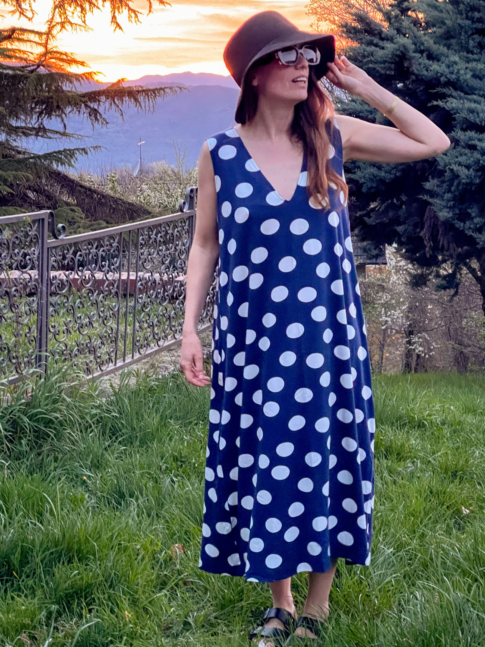 !! New !! La robe Barcelona : Robe longue à poids en jersey de coton